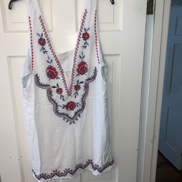 Xhilaration Other - Red White and Blue summer blouse or mini dress
